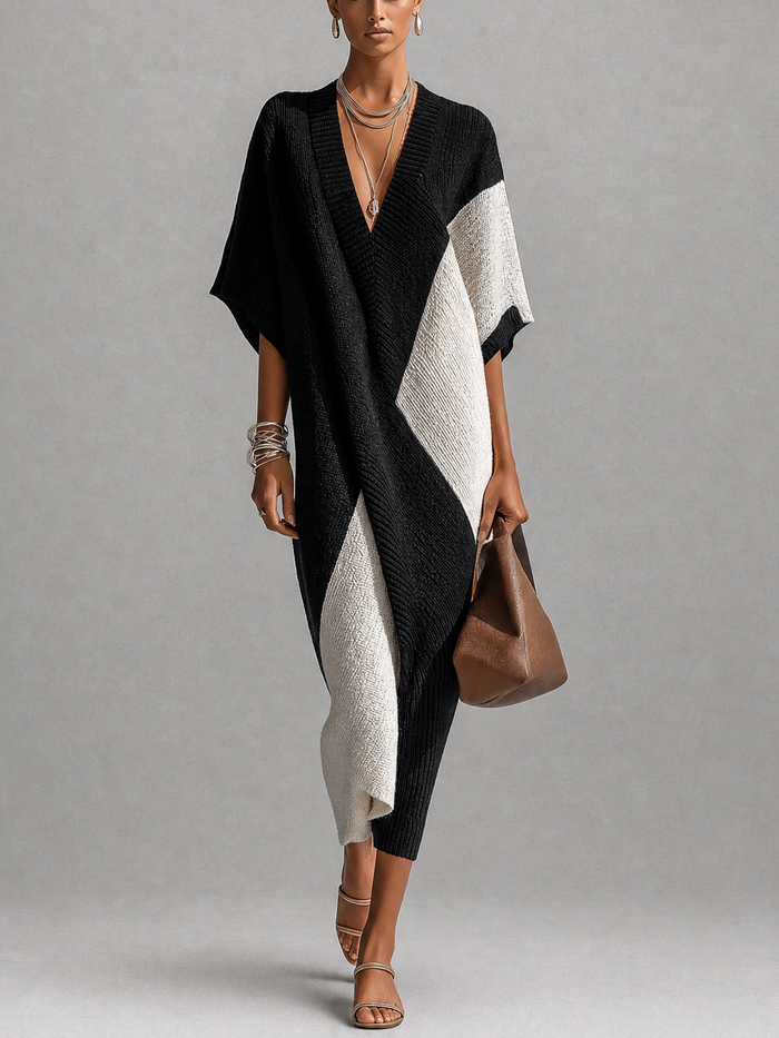Véra | Robe Ébène et Ivoire