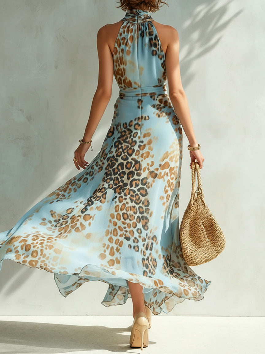 Danièle | Robe Glamour Imprimé Animalier