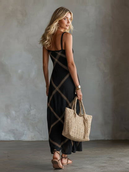 Victoire | Robe Géométrique Chameau