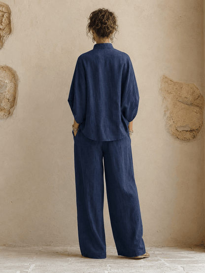 Mariette | Manches Chauve-Souris et Pantalon Large