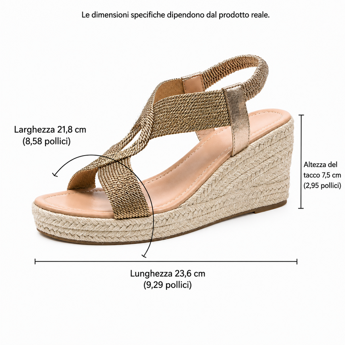 Patricia | Sandales Compensées Tressées Artisanales