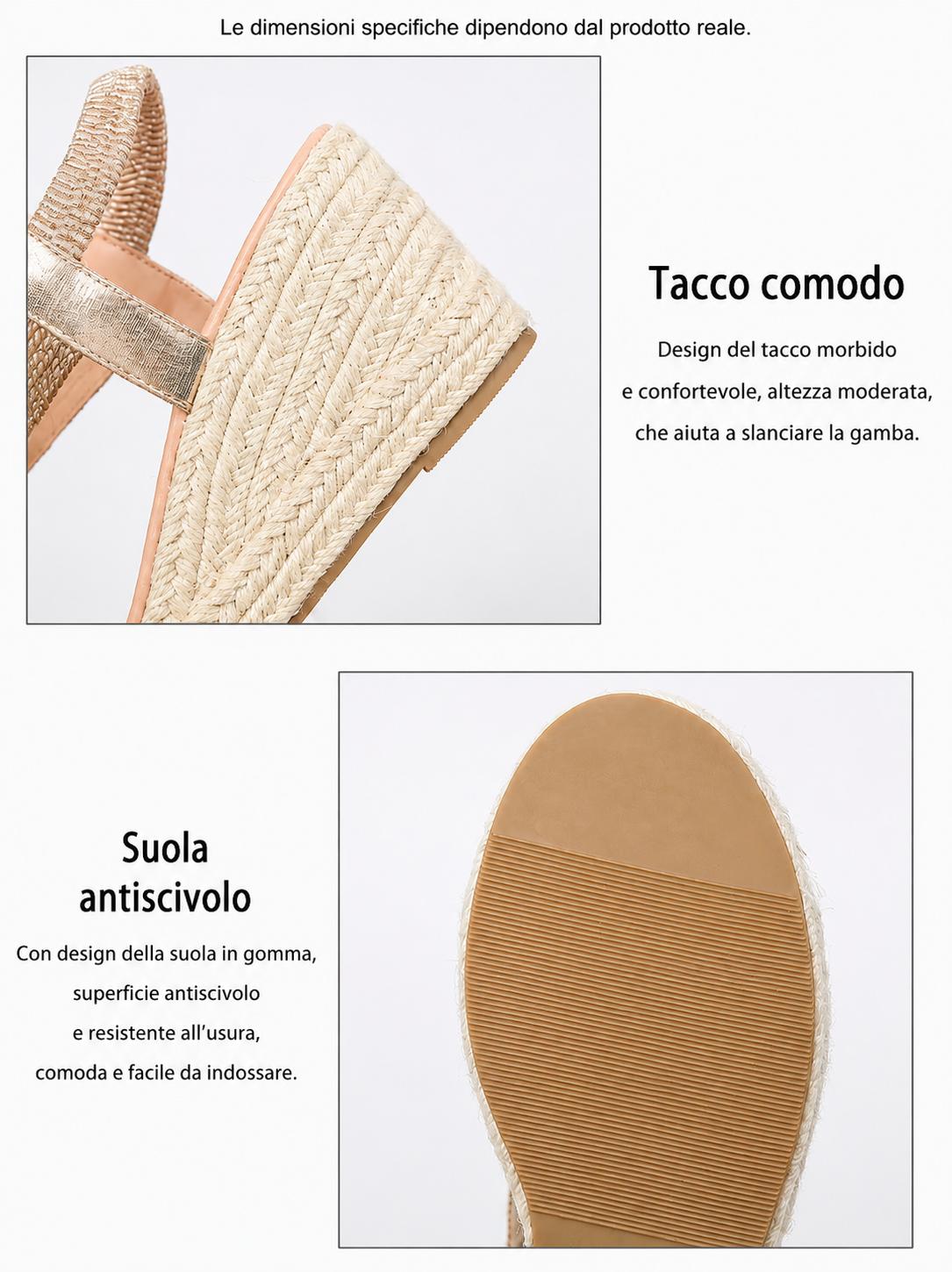 Patricia | Sandales Compensées Tressées Artisanales