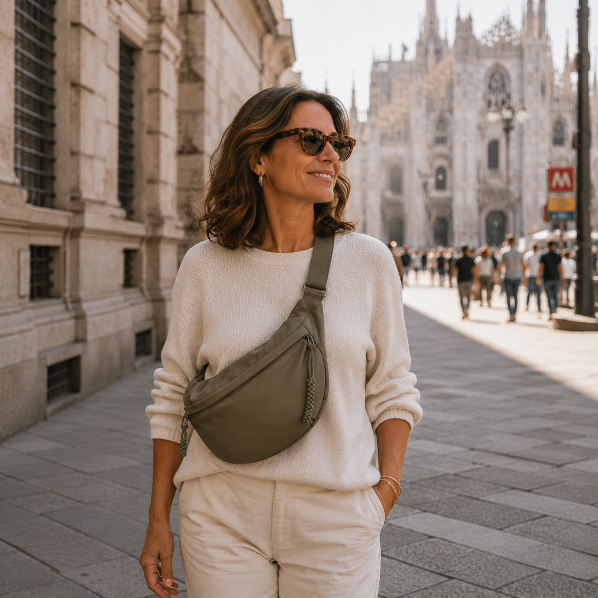Violette | Sac Bandoulière Vert Olive