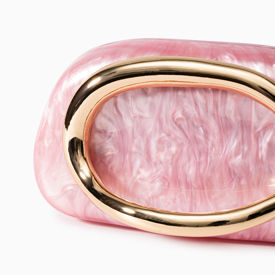 Aurélie | Pochette Perlée Sculpturale à Détail Doré
