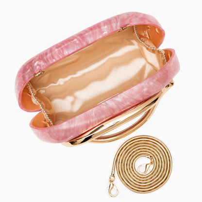 Aurélie | Pochette Perlée Sculpturale à Détail Doré
