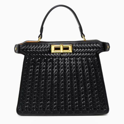 Valentine | Sac Tressé Intemporel en Cuir Vegan