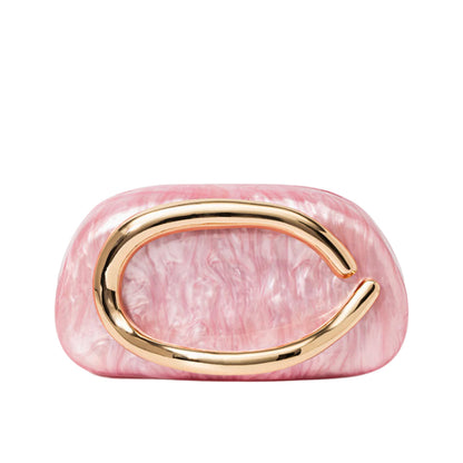 Aurélie | Pochette Perlée Sculpturale à Détail Doré