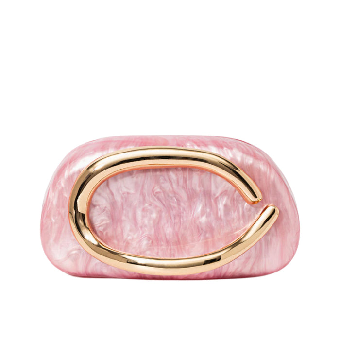 Aurélie | Pochette Perlée Sculpturale à Détail Doré