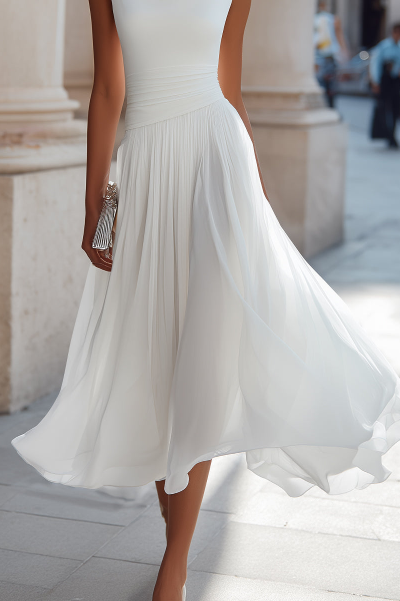 Victoire | Robe Midi Élégante de Cérémonie