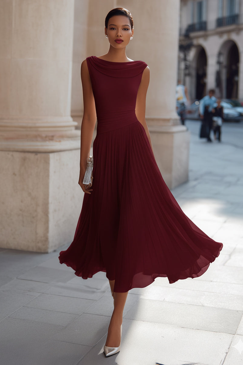 Victoire | Robe Midi Élégante de Cérémonie