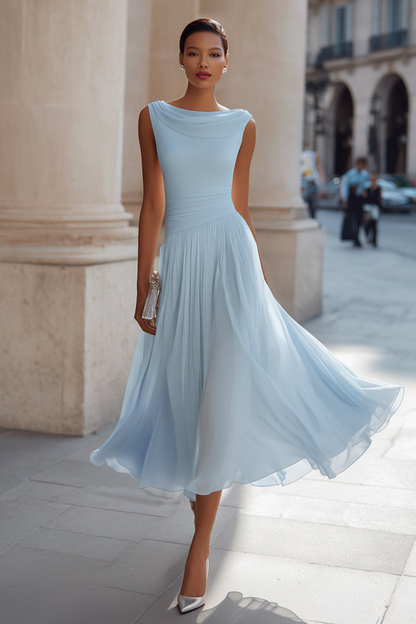 Victoire | Robe Midi Élégante de Cérémonie