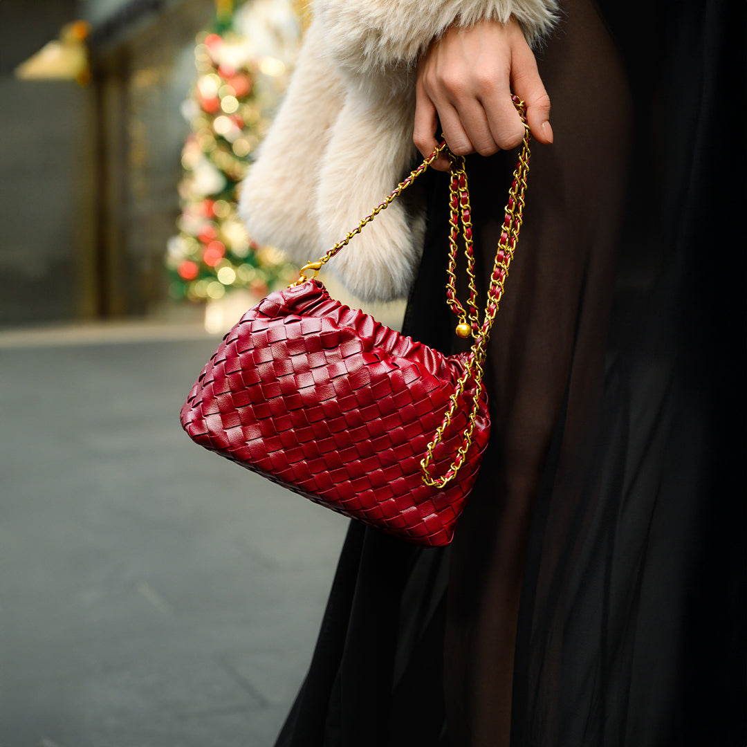 Florence | Sac Épaule Effet Cloud en Cuir Vegan