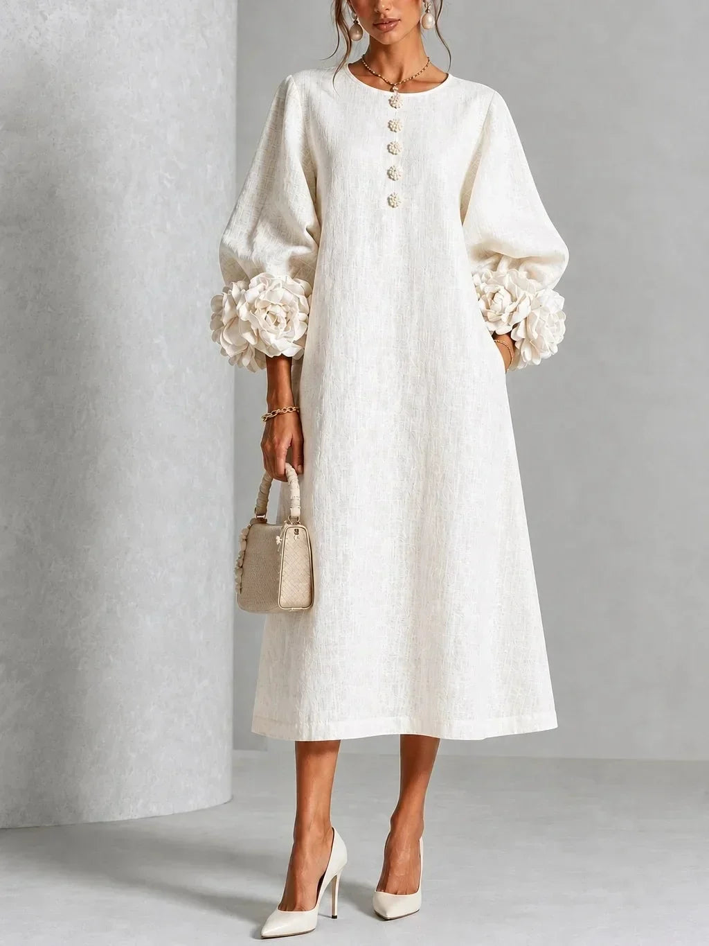 Roseline | Robe Fleurie Midi