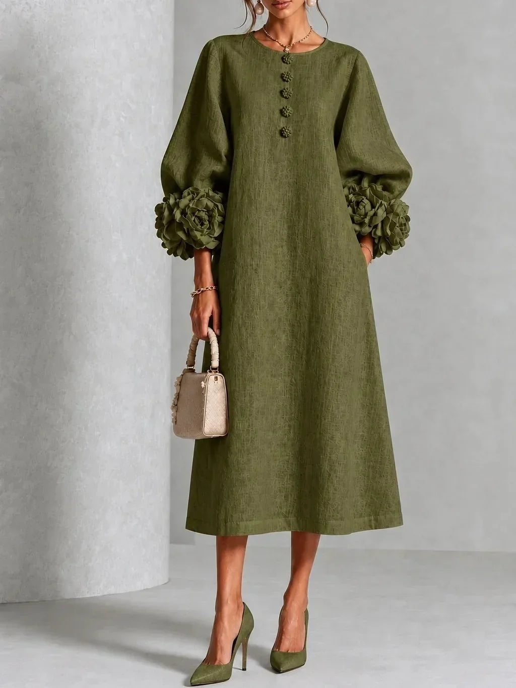 Roseline | Robe Fleurie Midi