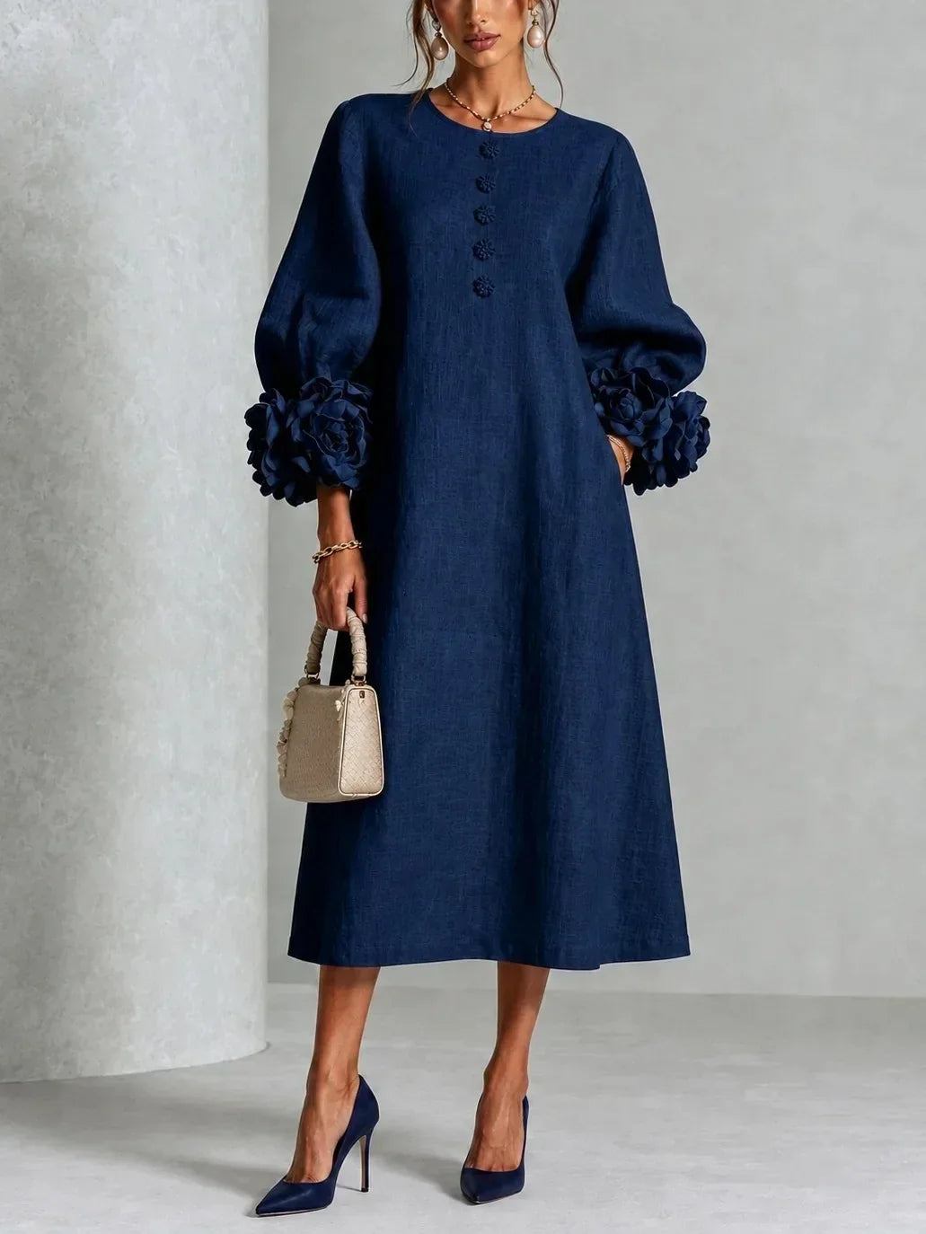 Roseline | Robe Fleurie Midi