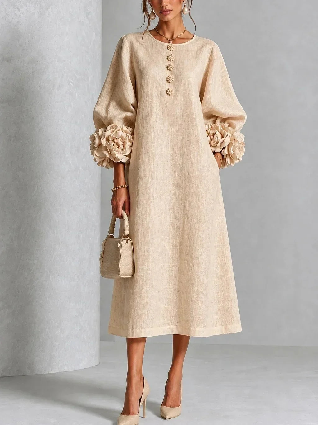 Roseline | Robe Fleurie Midi