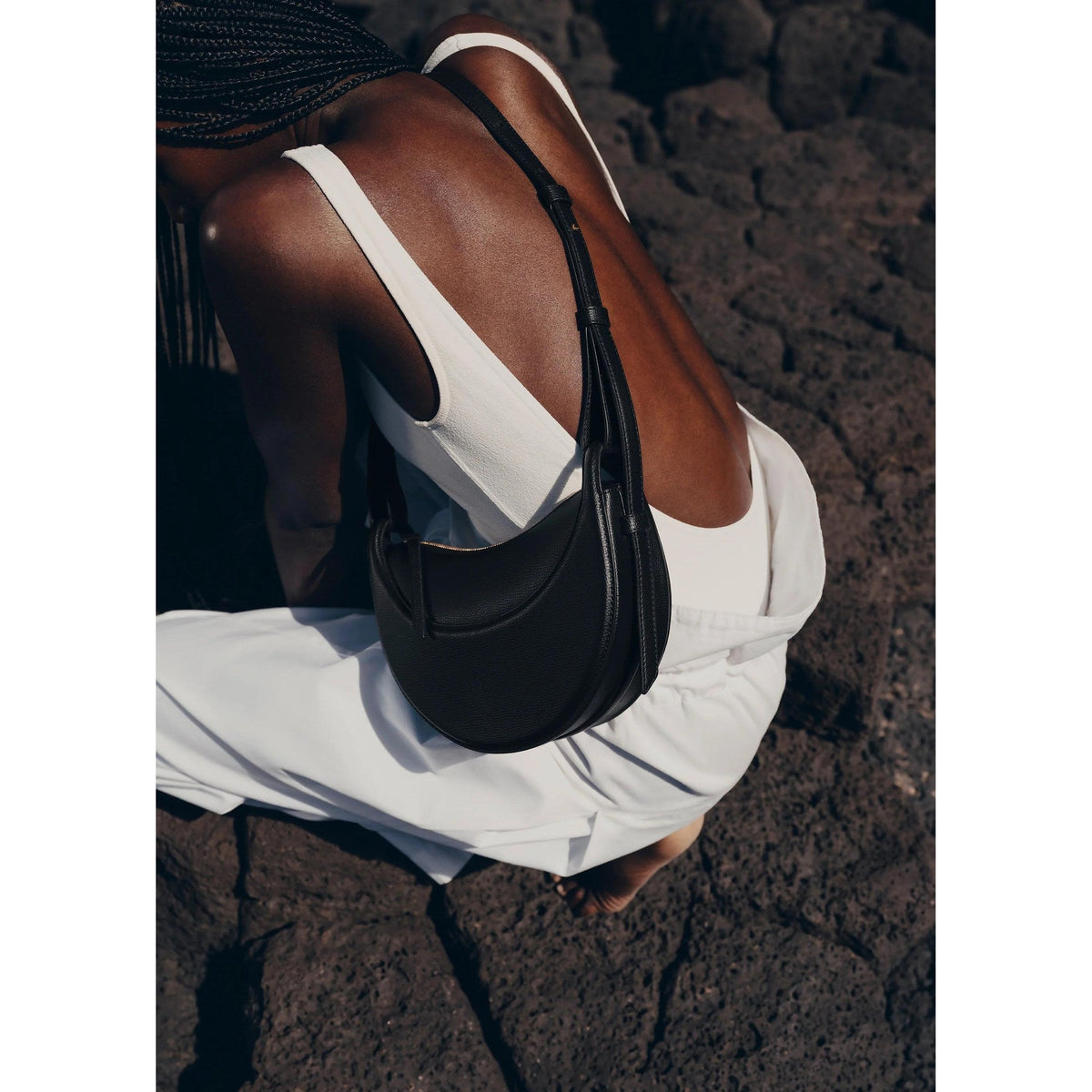 Amélie | Sac Amara en Cuir Veau Silhouette Nuage
