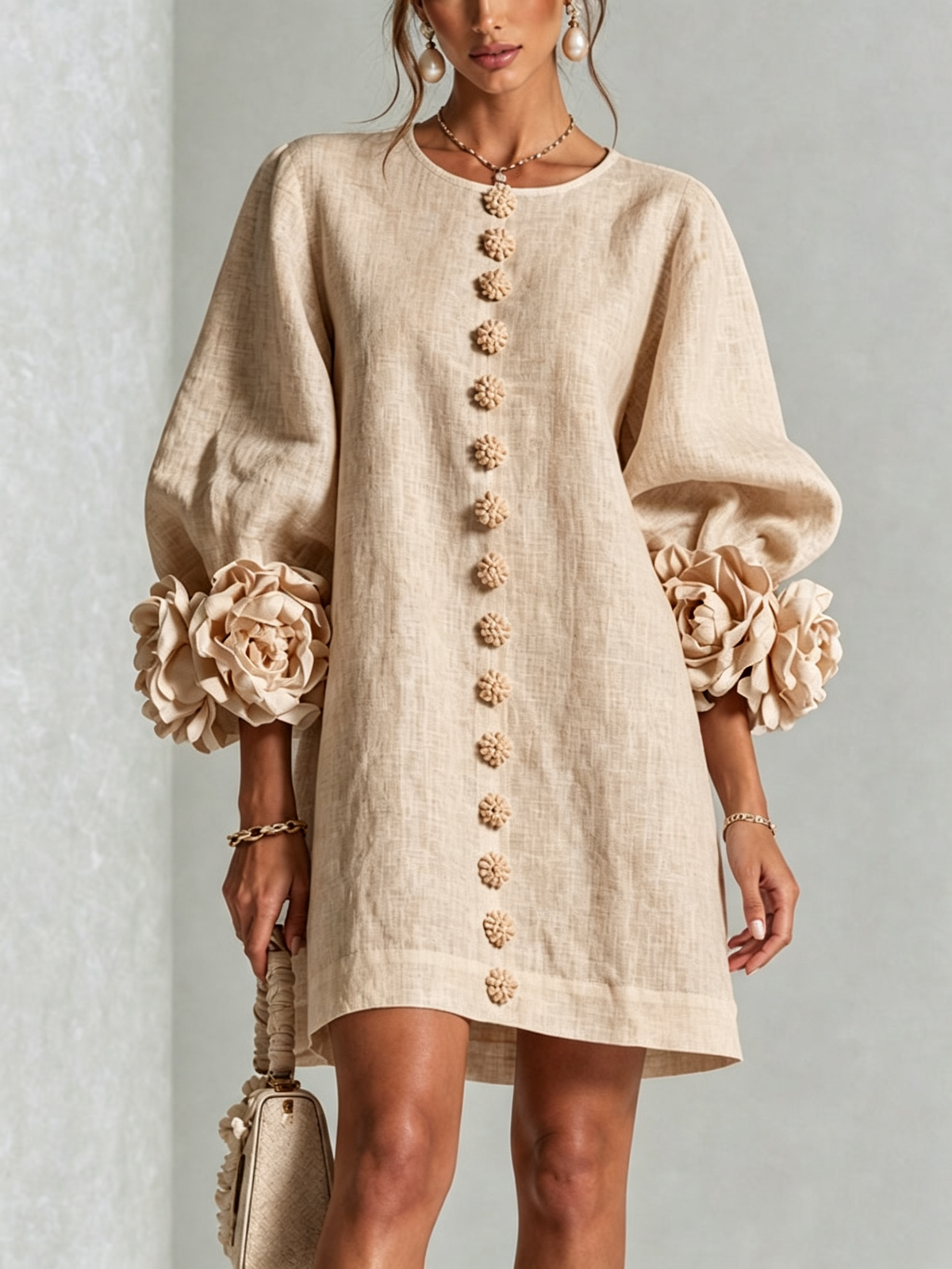 Rosalie | Mini Robe à Boutons