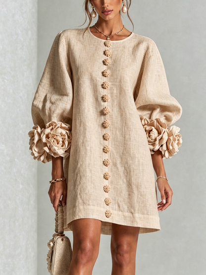 Rosalie | Mini Robe à Boutons