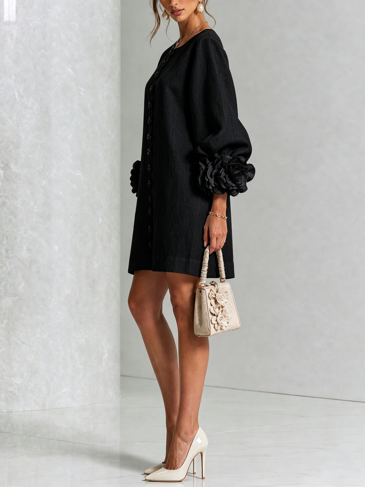 Rosalie | Mini Robe à Boutons