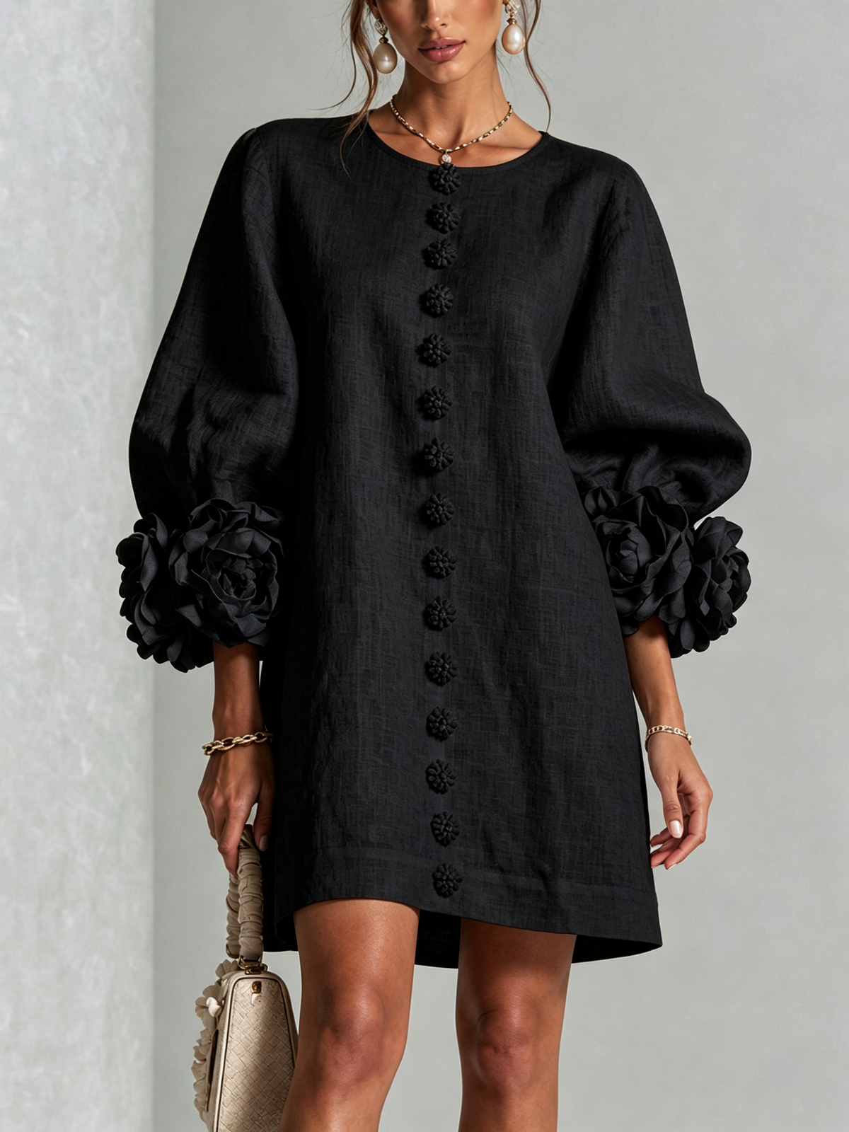 Rosalie | Mini Robe à Boutons
