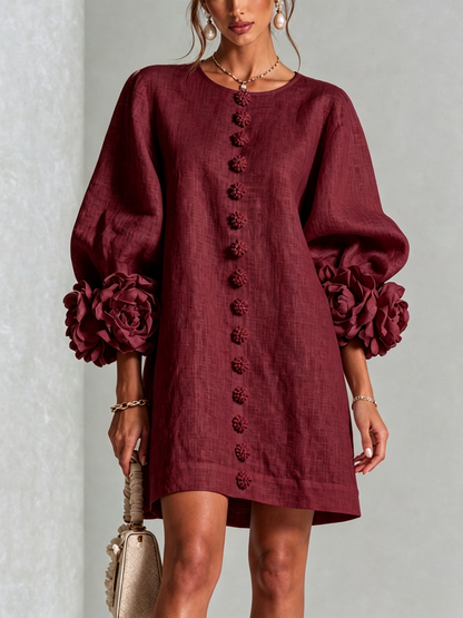Rosalie | Mini Robe à Boutons