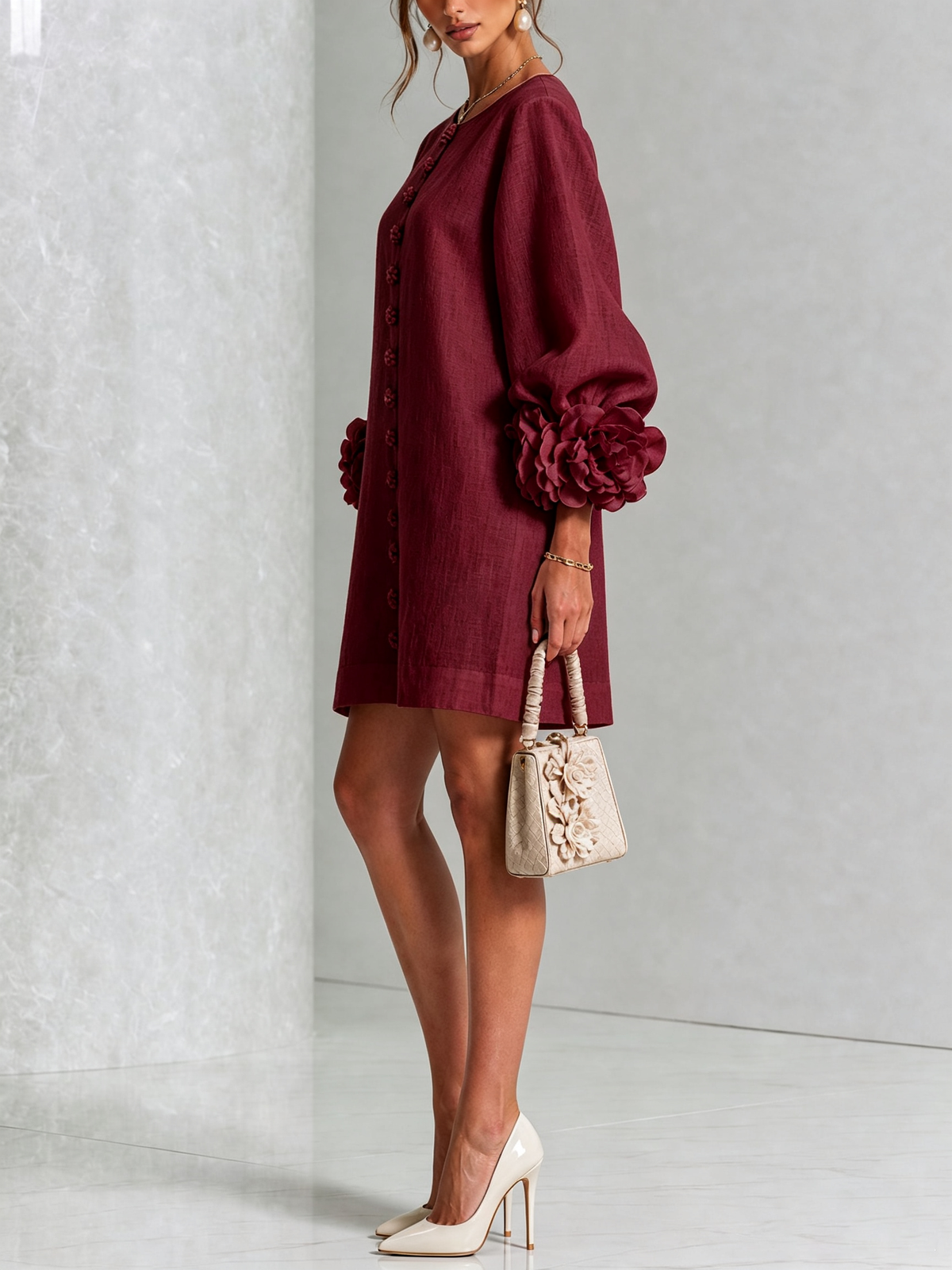 Rosalie | Mini Robe à Boutons
