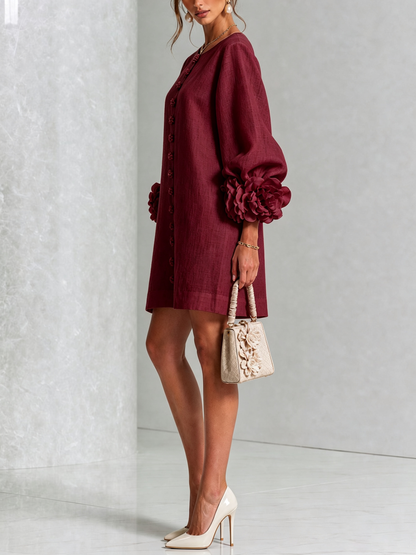Rosalie | Mini Robe à Boutons