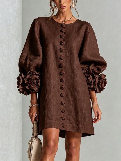 Rosalie | Mini Robe à Boutons
