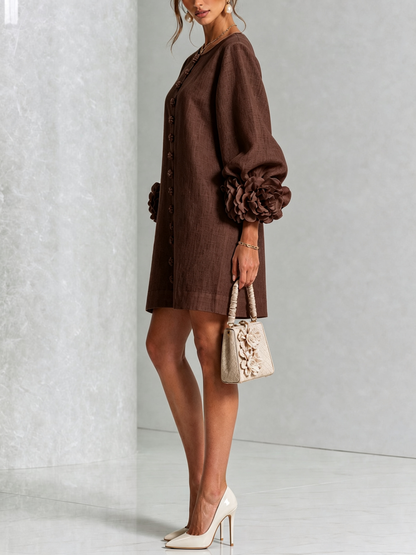 Rosalie | Mini Robe à Boutons