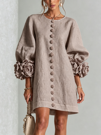 Rosalie | Mini Robe à Boutons