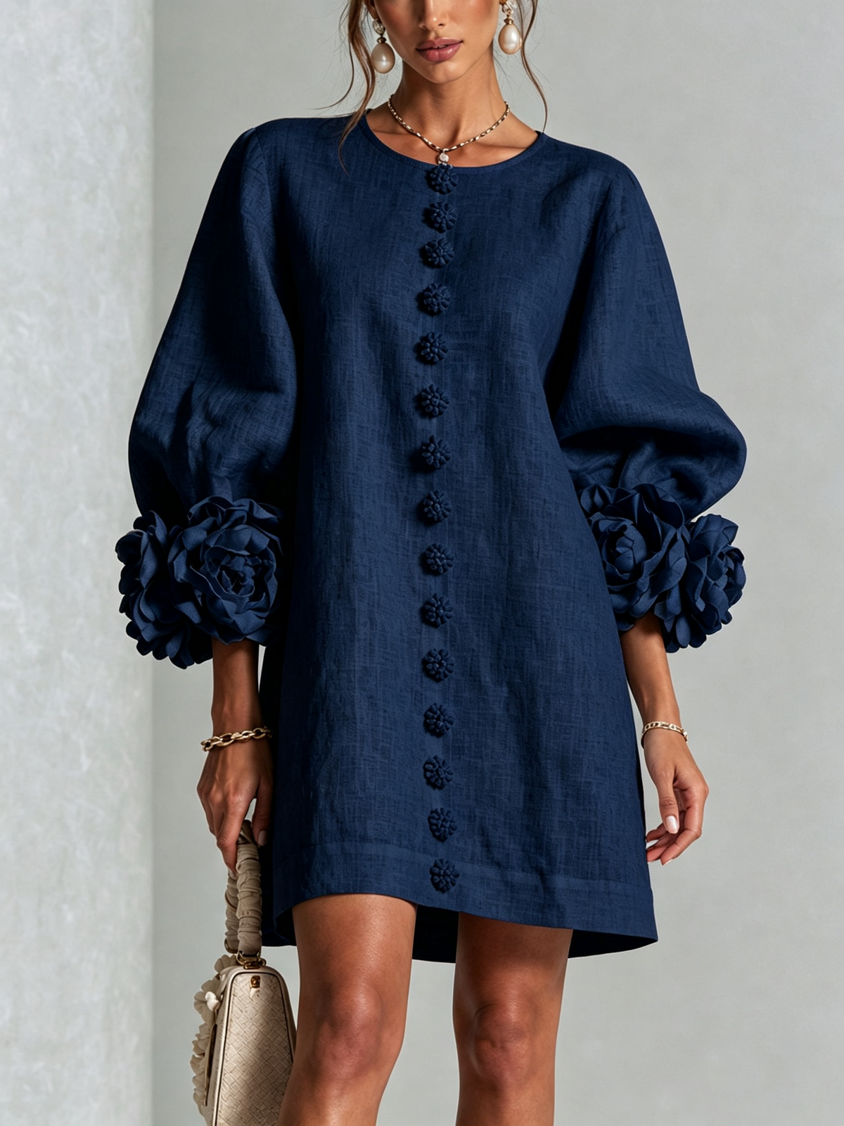 Rosalie | Mini Robe à Boutons