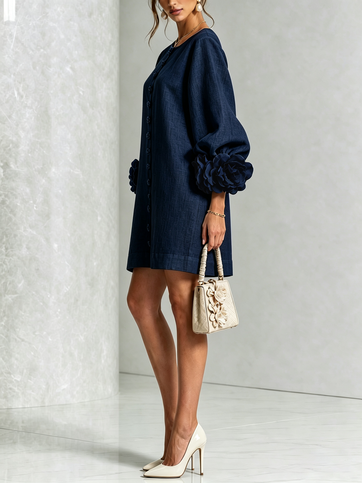 Rosalie | Mini Robe à Boutons