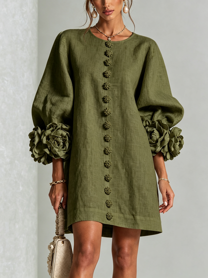 Rosalie | Mini Robe à Boutons