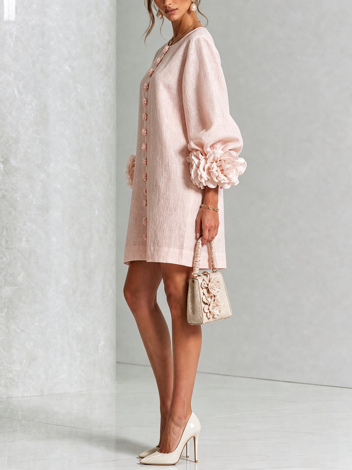 Rosalie | Mini Robe à Boutons