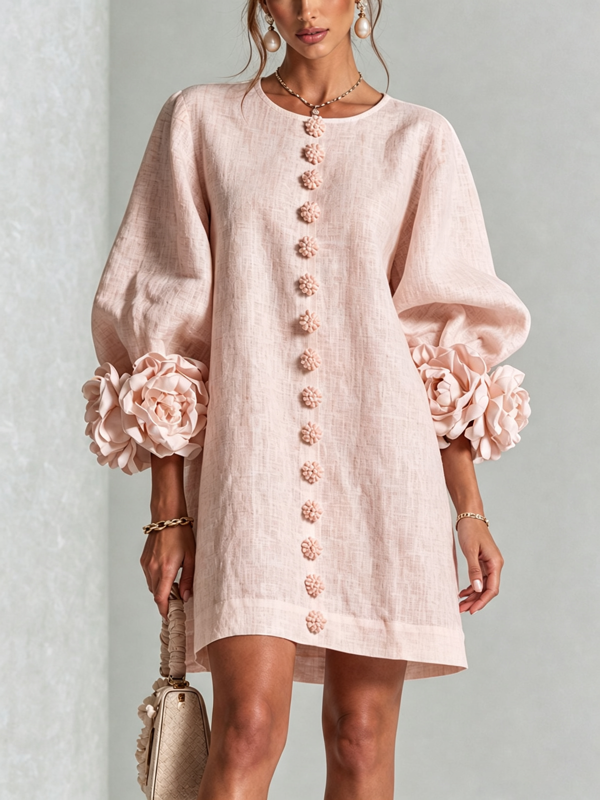 Rosalie | Mini Robe à Boutons