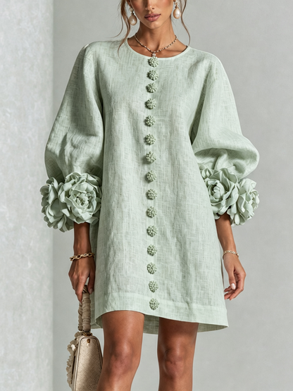 Rosalie | Mini Robe à Boutons