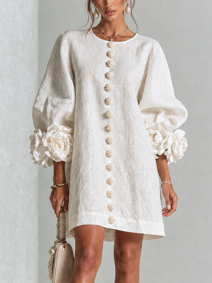 Rosalie | Mini Robe à Boutons