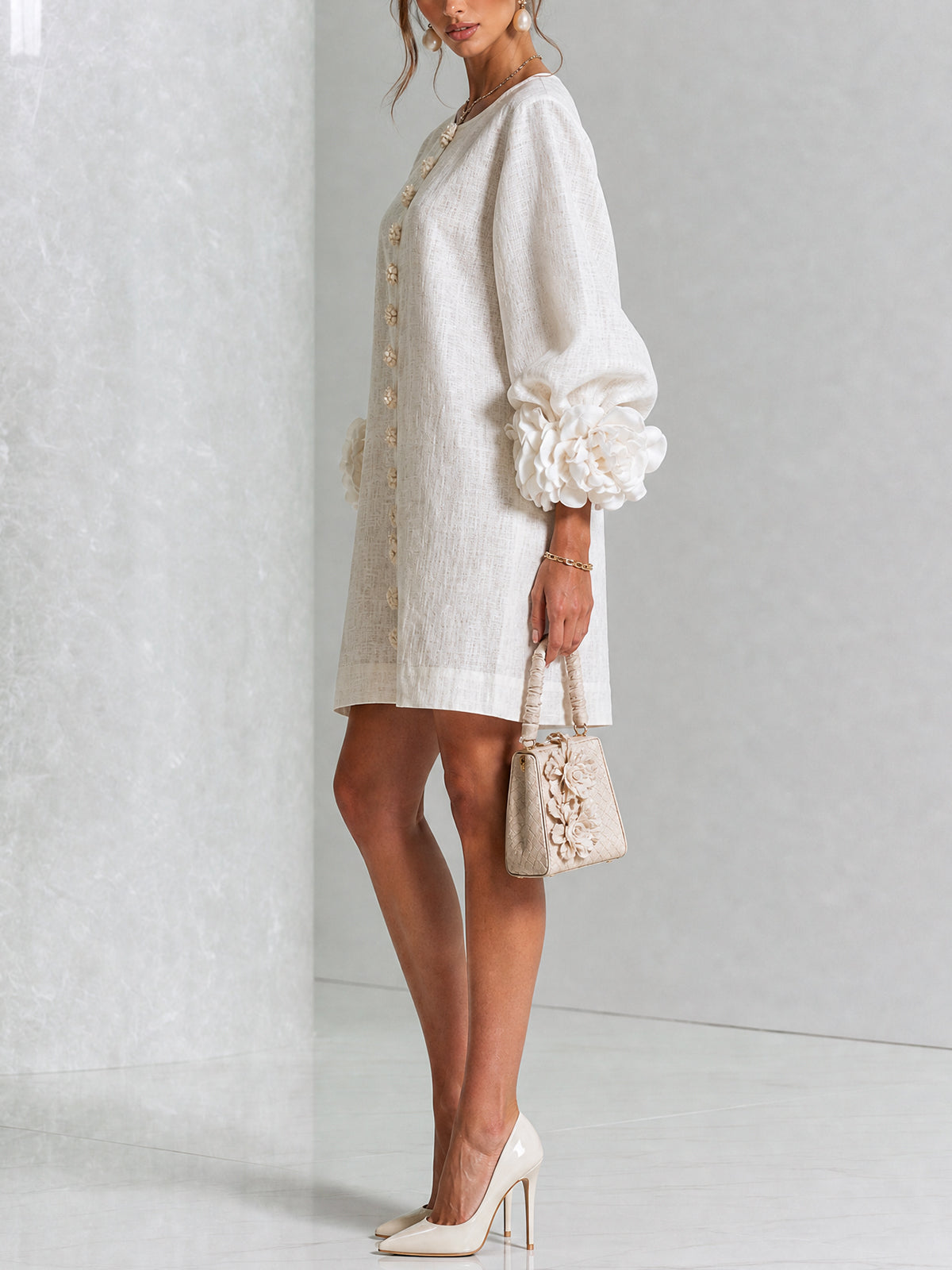 Rosalie | Mini Robe à Boutons