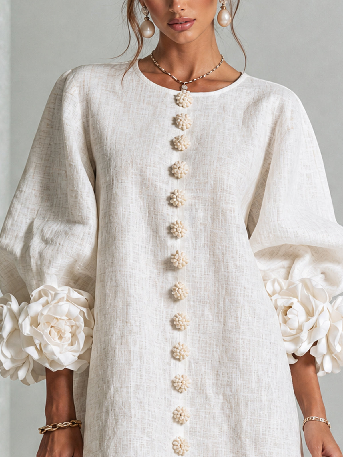 Rosalie | Mini Robe à Boutons