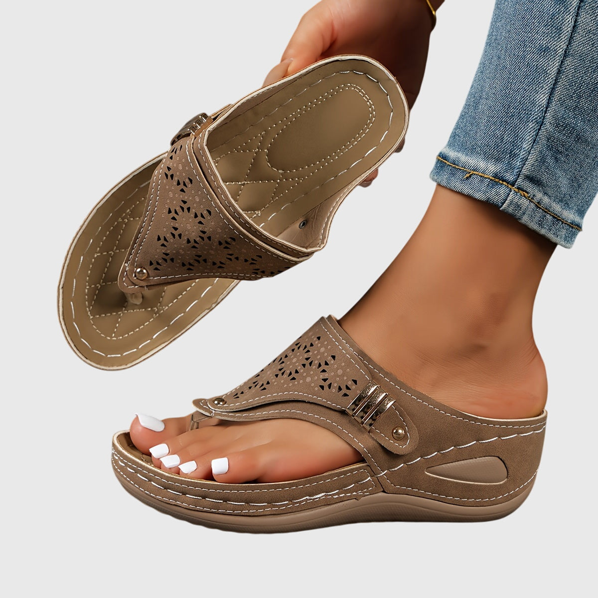 Annick | Sandales Tongs Confort Orthopédique