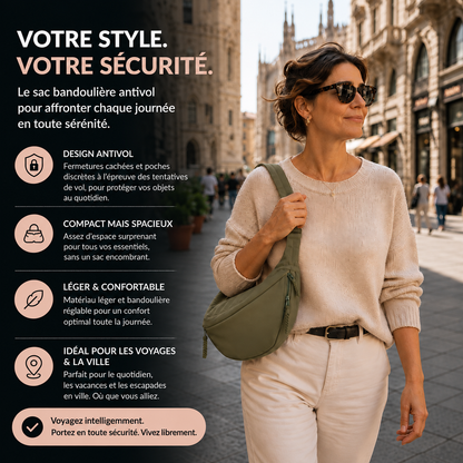 Violette | Sac Bandoulière Vert Olive
